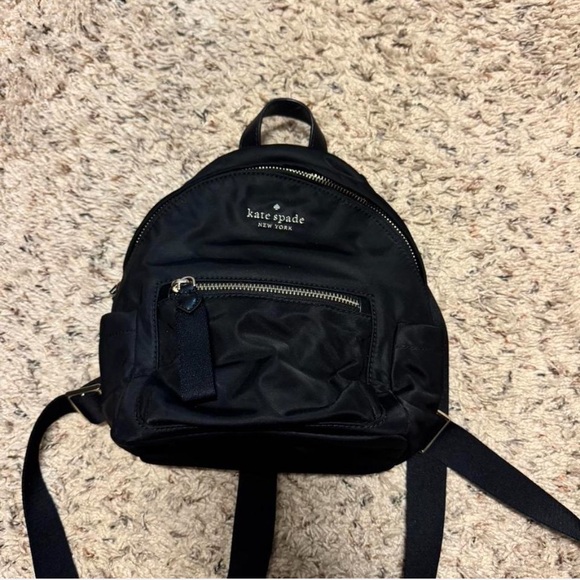 Kate Spade Chelsea Black Nylon Backpack Mini - Picture 2 of 4